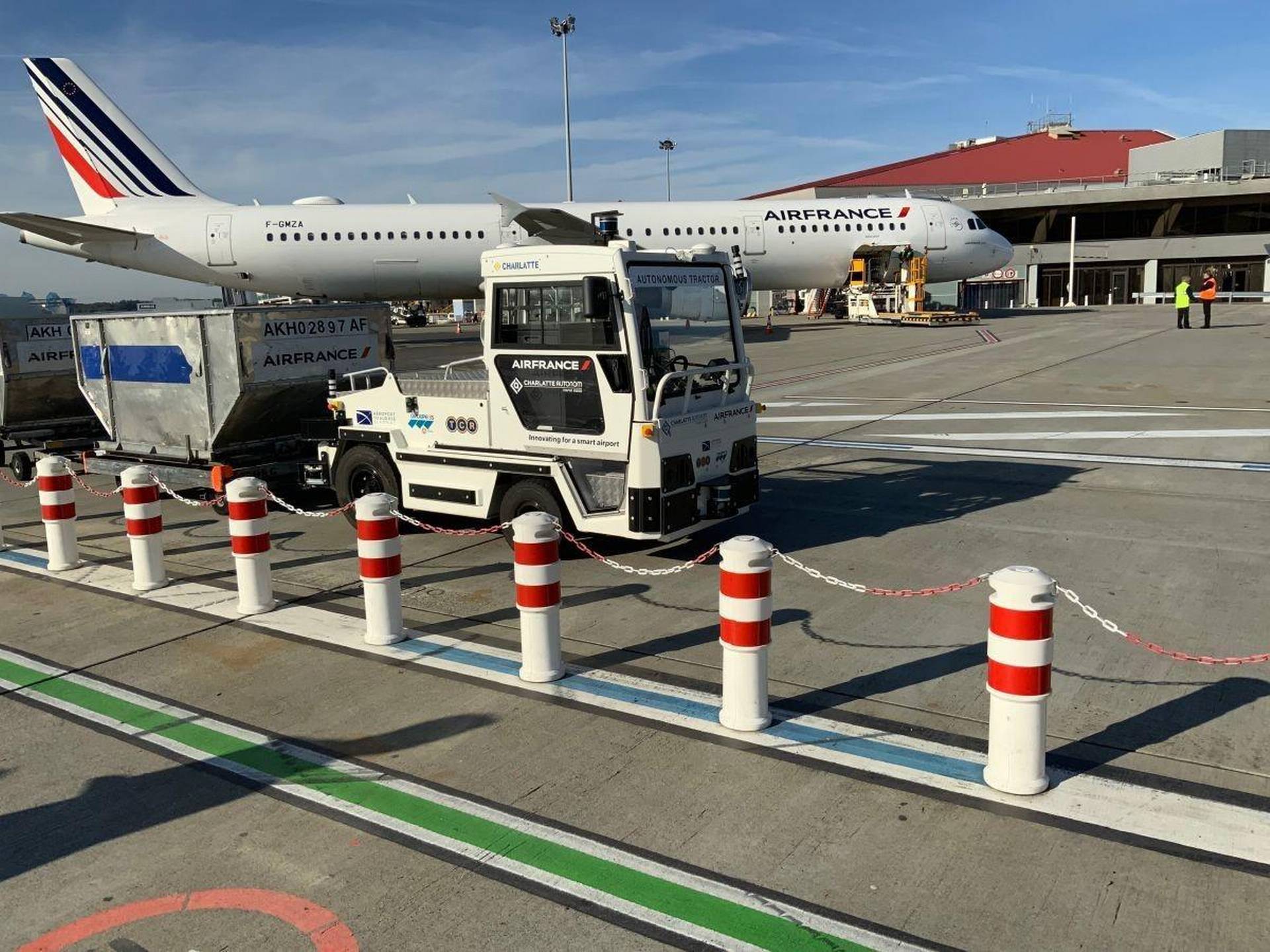 Air France testar robotiserade bagagebilar