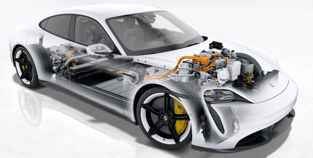 Porsches hemliga test med fyra elmotorer: 