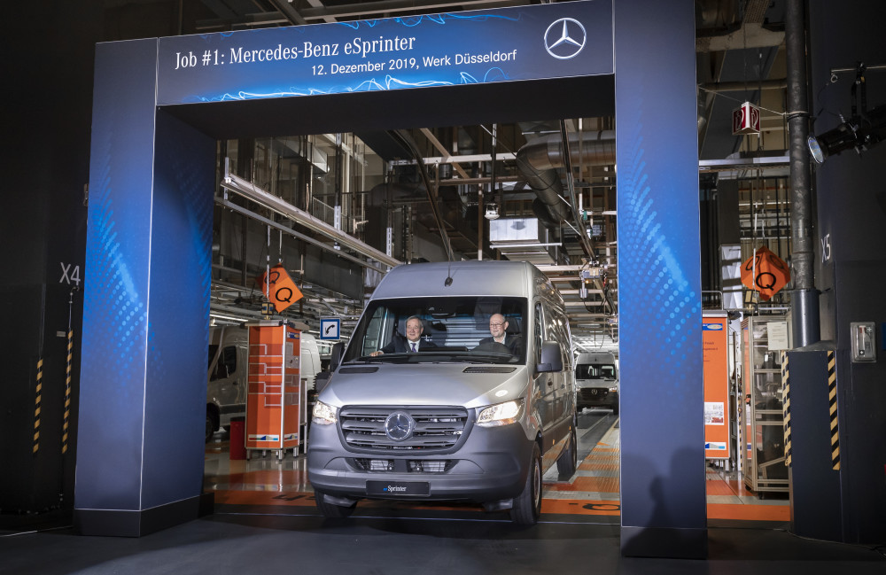 Eldrivna transportfordonet Mercedes-Benz eSprinter