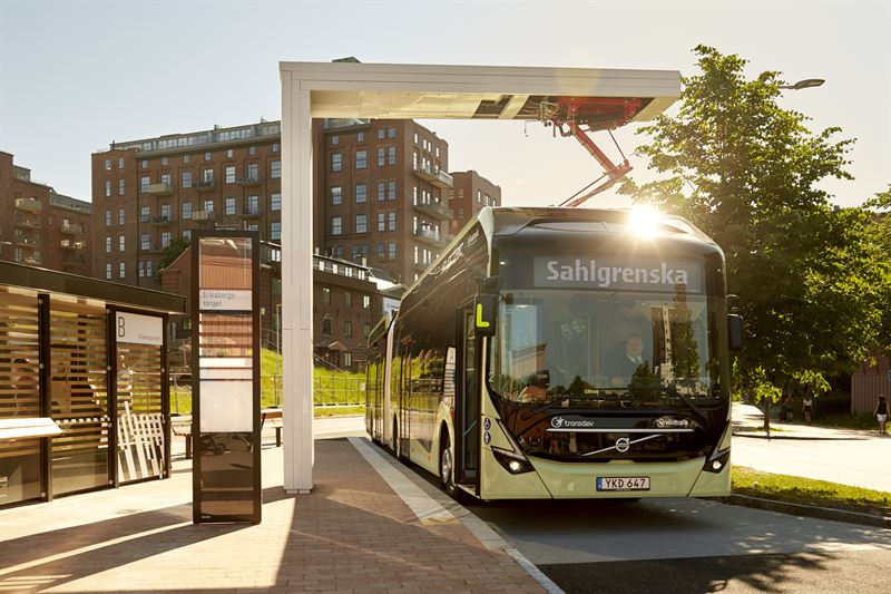 ABB laddar nya elbussar i Göteborg