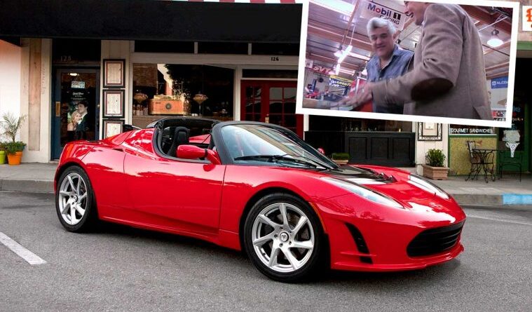 Tillbakablick: Jay Leno testar Tesla Roadster 2008