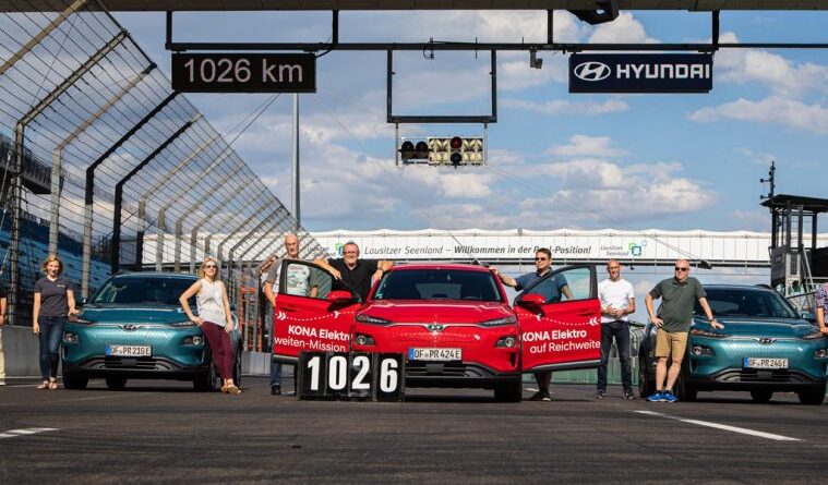 Lyckad utmaning: Över 1 000 km med Hyundai Kona Electric på en laddning