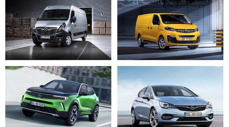 Här är Opels nya elektriska modeller – både personbilar och transportbilar på gång