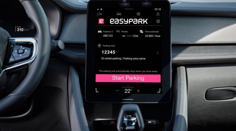 Polestar 2 får integrerad parkeringsapp med EasyPark