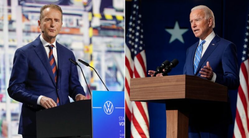 Volkswagen-chefen: En seger för Biden skulle passa vår strategi bättre