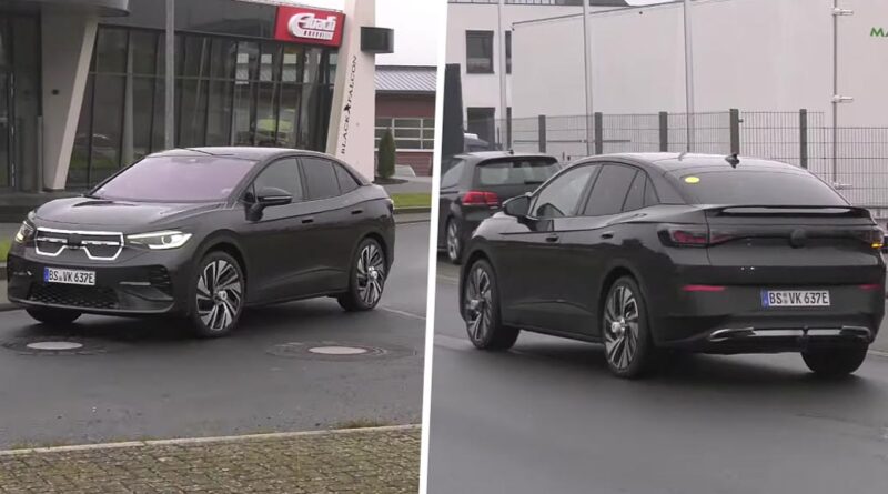 Video: Nästa bil i ID-familjen från Volkswagen ute på testbanan – en eldriven coupésuv