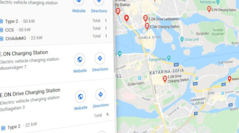 Google Maps förbättrar planering för långkörning med elbil