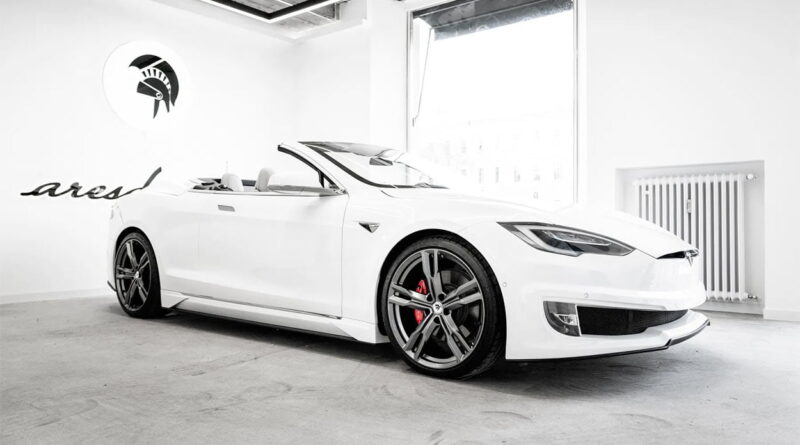 Tesla Model S ombyggd till läcker cab med två dörrar av italienskt designhus