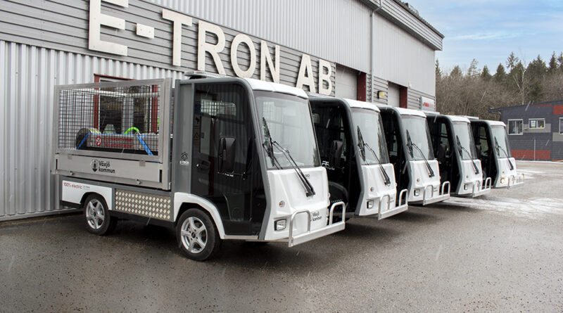 E-TRON AB levererar 5 st eldrivna arbetsfordon till Växjö kommun