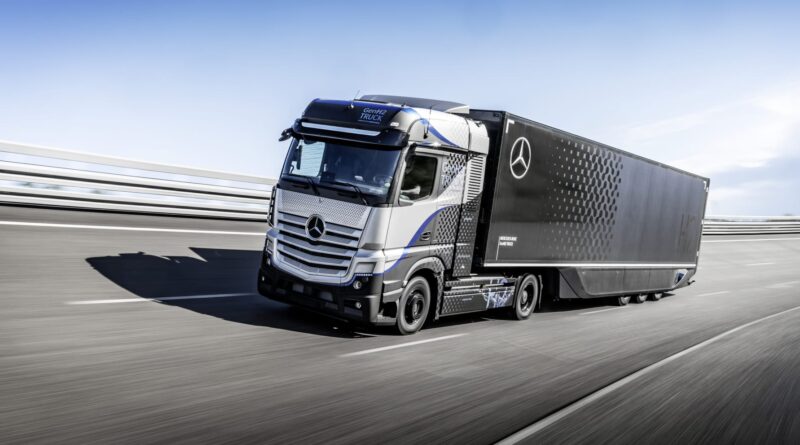 Mercedes-Benz har börjat testa bränslecellsdriven lastbil