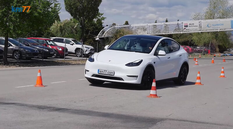 Tesla Model Y får toppbetyg i spanskt älgtest