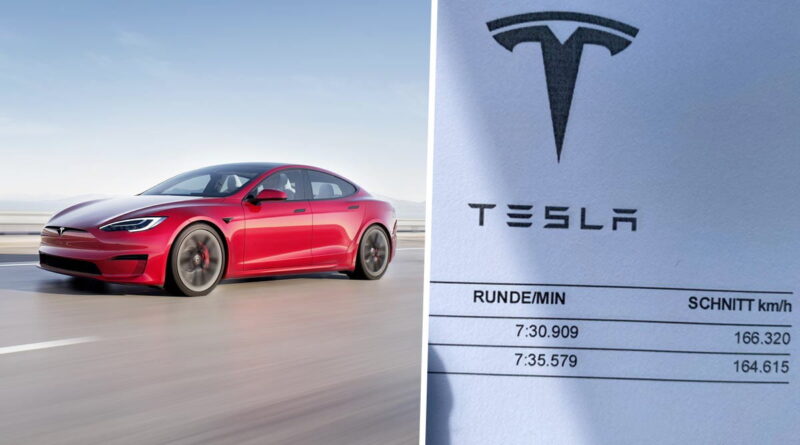 Tesla Model S sätter rekord på Nurburgring – petar Porsche Taycan