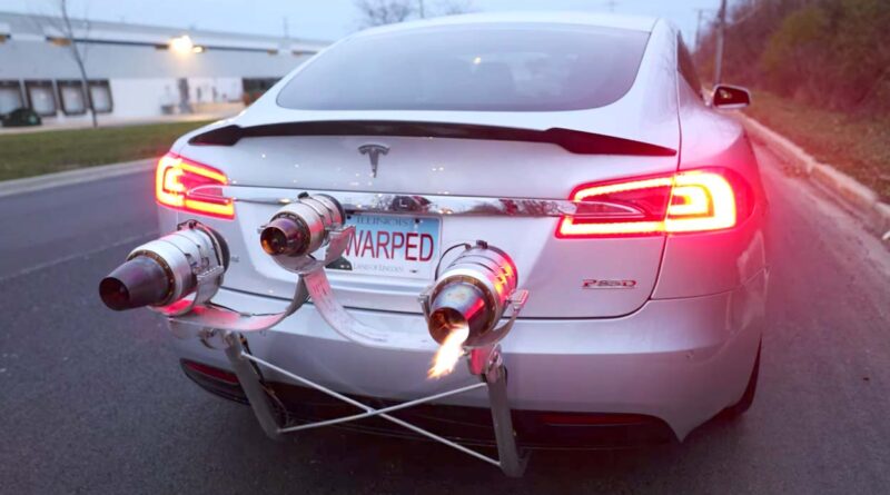 Video: Sätter jetmotor på sin Tesla Model S