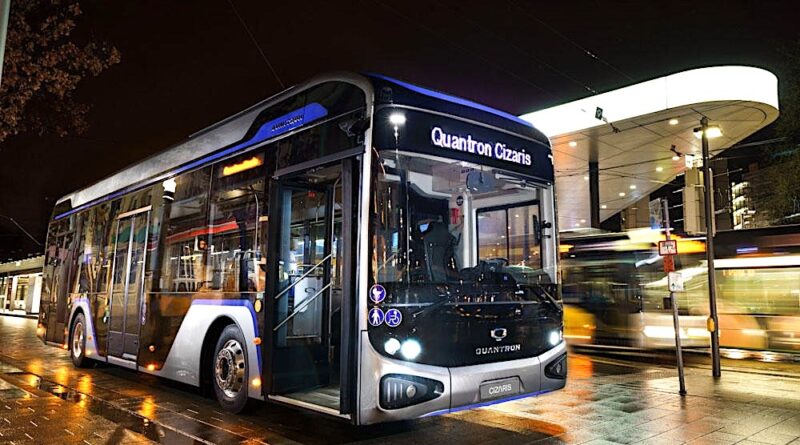 Quantron presenterade Cizaris 12 EV, en 12-meters batteri-elektrisk buss