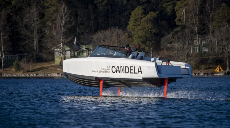 Candela C-8 svenska elbåten flyger för första gången