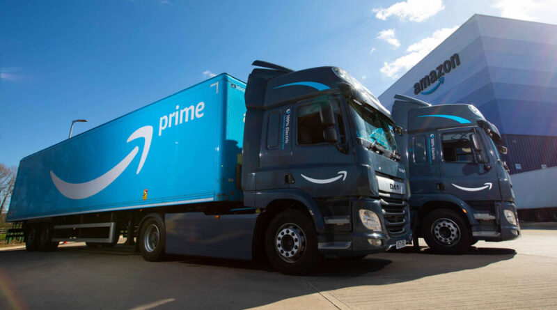 DAF levererar fem CF Electric lastbilar till Amazon UK