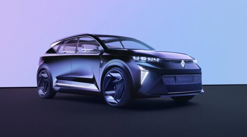 Nytt eldrivet koncept – avslöjar exteriören på eldrivna Renault Scénic som kommer 2024