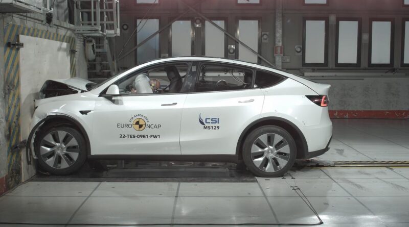 Tesla Model Y från Berlin får fem stjärnor i Euro NCAP – nära inpå perfekt betyg