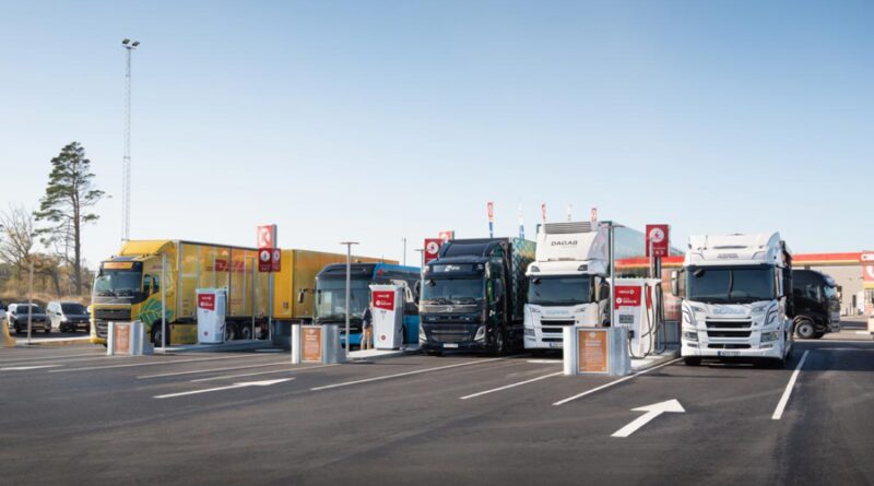 Circle K öppnar laddstation utformad för lastbilar i Göteborg