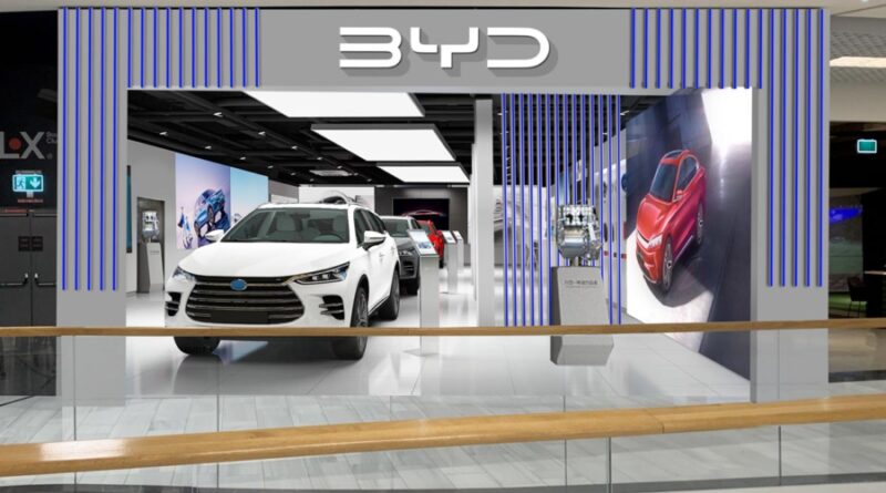 BYD öppnar showroom i Westfield Mall of Scandinavia