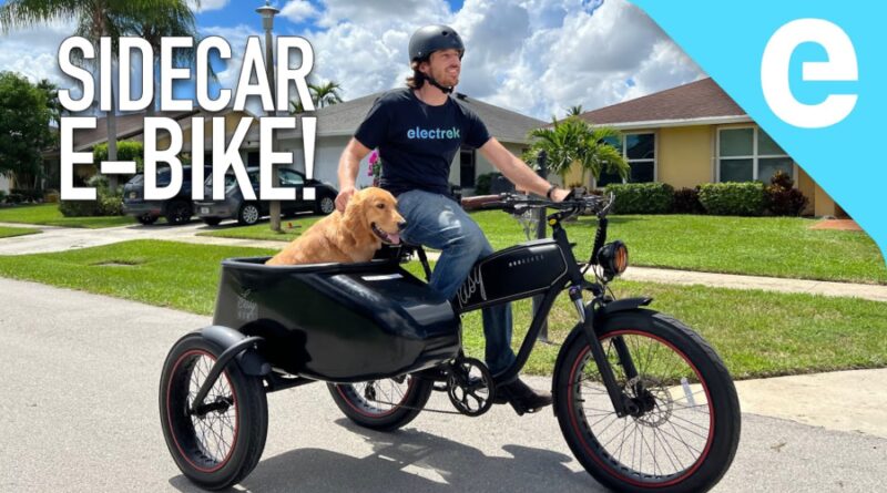 Video: Elektrisk cykel med sidovagn ser väldigt rolig ut