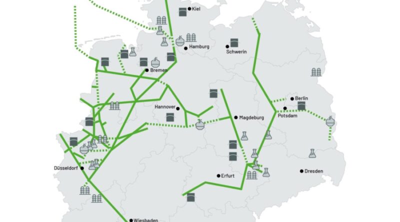 Tyskland planerar 5100 kilometer långt vätgasnätverk
