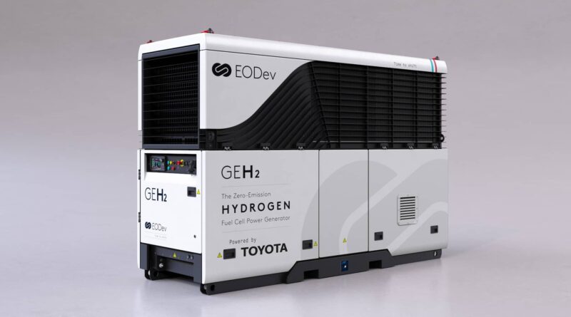 Vätgasdriven bränslecellsgenerator med teknik från Toyota