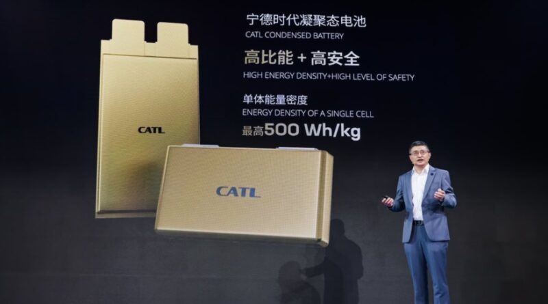 CATL presenterar ny battericell med rekordhög energidensitet