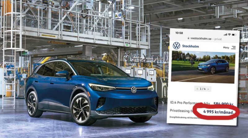 VW:s chockrea – toksänker privatleasing på ID.4