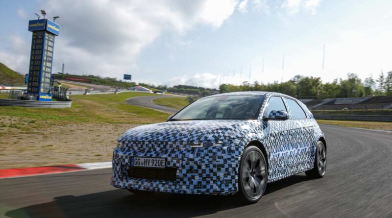 Trimmade Hyundai Ioniq 5 N har premiär i juli – testas nu på Nürburgring