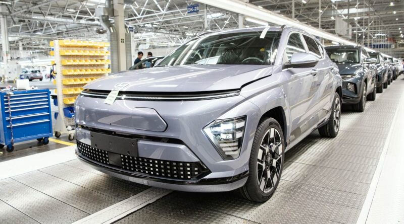 Tillverkningen av nya Hyundai Kona Electric har startat i Europa