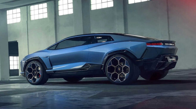 Första bilderna på första elbilen från Lamborghini
