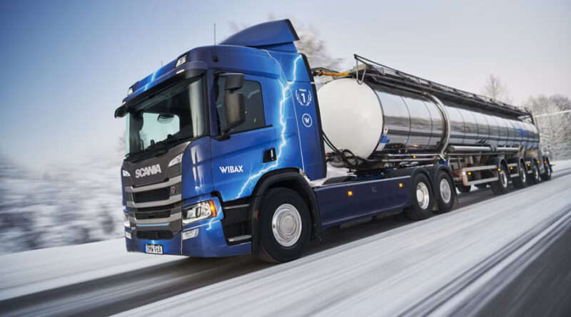 Scania och Wibax elektrifierar tunga tanktransporter i Finland