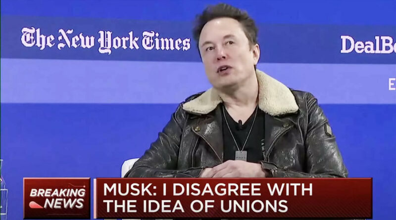 Elon Musk: Därför är jag emot fackföreningar