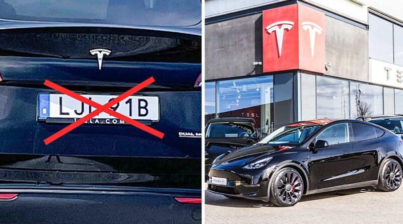 Tesla i tidsnöd: 1000-tals bilar väntar på skyltar