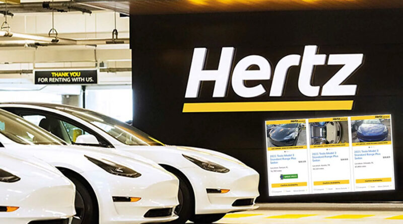 Hertz dumpar Tesla till reapriser i USA