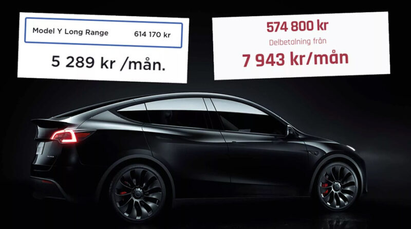Teslas drag gör ny bil 113 000 kr billigare än beg