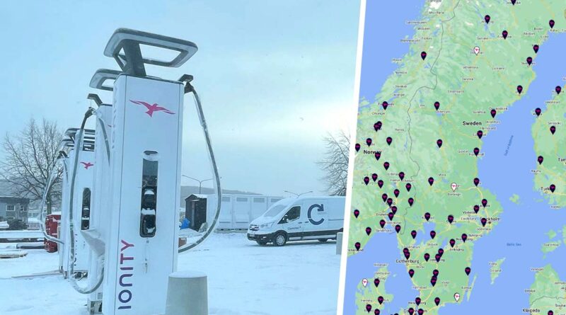 Ionity når nu 250 snabbladdare i Sverige