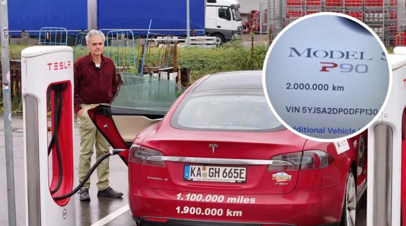 Nu har Hansjörg kört 2 miljoner kilometer i sin Tesla