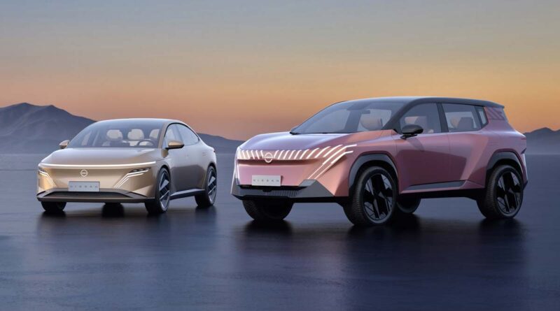 Nissan visar två nya koncept på elbilar