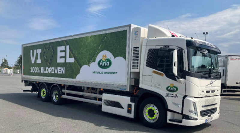 Arla utökar med 15 eldrivna lastbilar från Volvo
