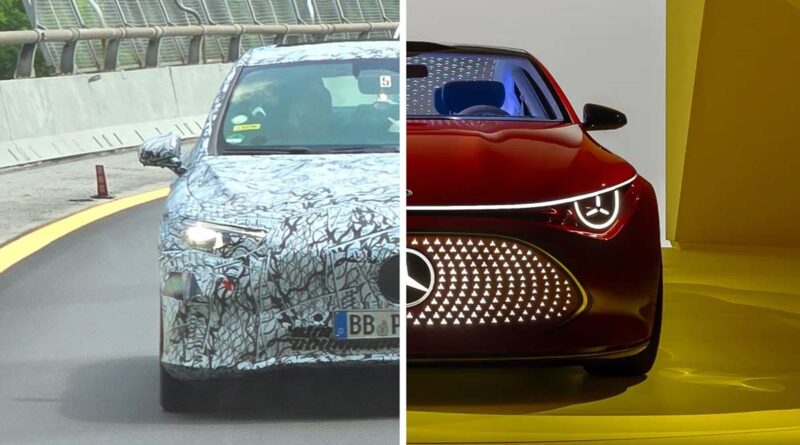 Supereffektiva elbilen Mercedes CLA fångad på bild – ska snitta 12 kWh/100 km