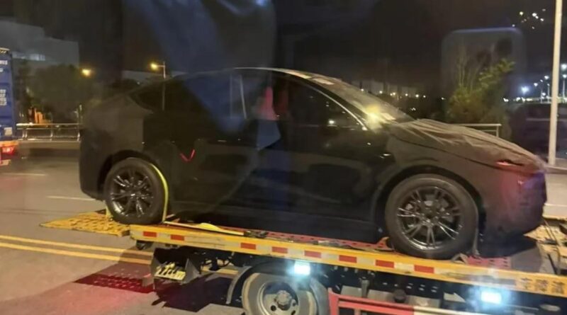 Bilder: Nya uppdaterade Tesla Model Y siktad i Kina