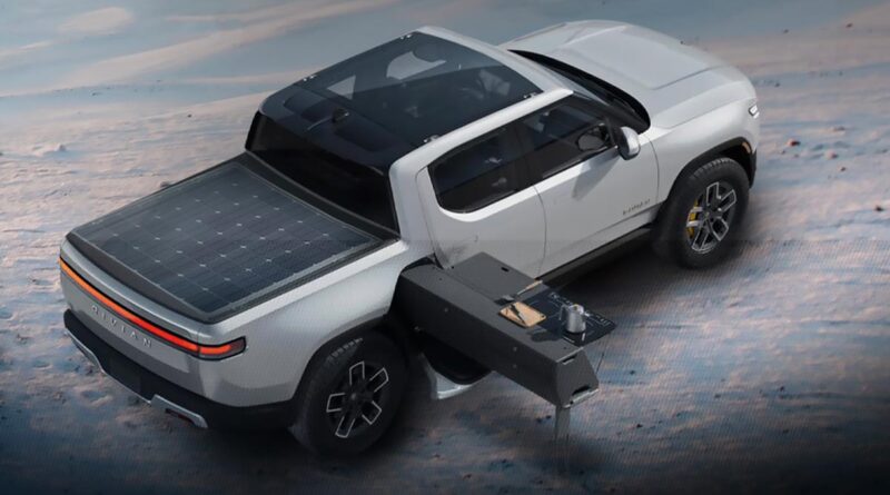 Utrustar pickupen Rivian R1T med solceller