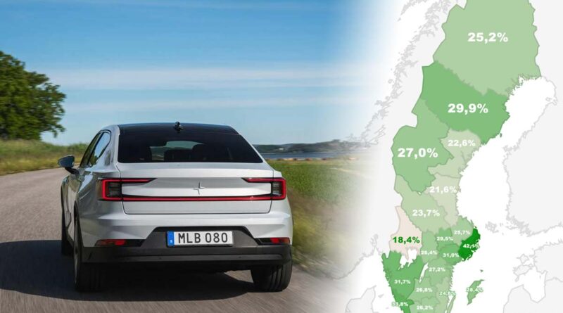 Så populära är elbilar i Norrland – siffrorna län per län