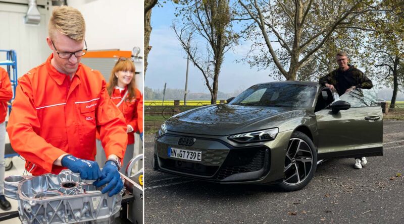 Körde Audi RS e-tron GT till motorfabriken i Ungern för att skruva elmotor