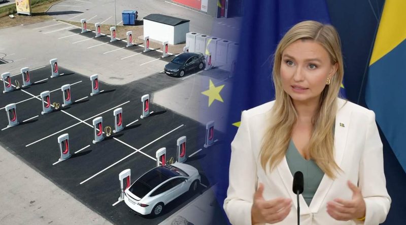 Regeringen tydlig om stoppade Tesla-laddarna: ”Strejken inte vår sak”