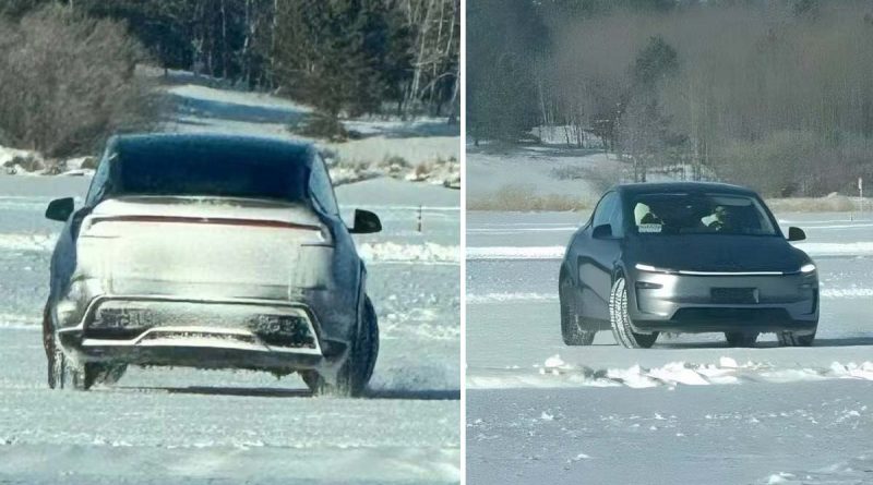 Nya Tesla Model Y siktad utan maskering?